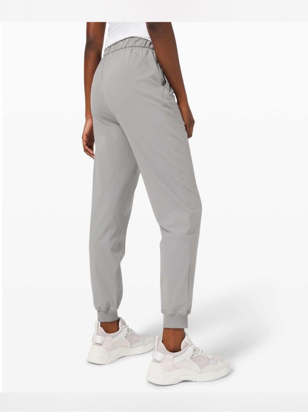 Lululemon sz 6 Keep Moving joggers Rhino Grey neutral monochrome capsule lounge